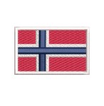 NASZYWKA FLAGA NORWEGII 60 x 40 mm