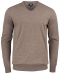 CUTTER & BUCK OAKVILLE V-NECK NOUGAT MELANGE