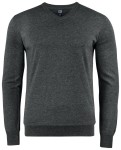 CUTTER & BUCK OAKVILLE V-NECK ANTHRACITE MELANGE