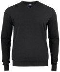 CUTTER & BUCK OAKVILLE V-NECK BLACK