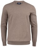 CUTTER & BUCK OAKVILLE CREWNECK NOUGAT MELANGE