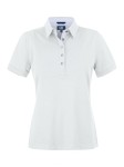 CUTTER & BUCK ADVANTAGE PREMIUM POLO WOMAN WHITE