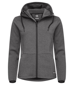 CUTTER & BUCK BLUZA PEMBERTON HOOD FZ WOMAN ANTHRACITE MELANGE