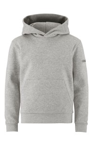 BLUZA CRAFT COMMUNITY 2.0 HOODIE JUNIOR  GREY MELANGE