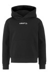 BLUZA CRAFT COMMUNITY 2.0 HOODIE LOGO JUNIOR  BLACK