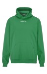 BLUZA CRAFT COMMUNITY 2.0 HOODIE LOGO TEAM GREEN