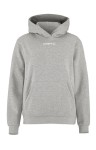 BLUZA CRAFT COMMUNITY 2.0 LOGO HOODIE WOMAN GREY MELANGE
