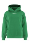 BLUZA CRAFT COMMUNITY 2.0 LOGO HOODIE WOMAN TEAM GREEN