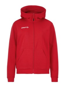BLUZA CRAFT COMMUNITY 2.0 LOGO FZ HOODIE WOMAN BRIGHT RED