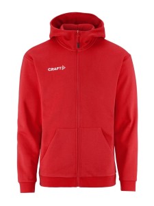 BLUZA CRAFT COMMUNITY 2.0 LOGO FZ HOODIE BRIGHT RED