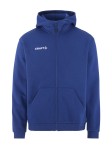 BLUZA CRAFT COMMUNITY 2.0 LOGO FZ HOODIE CLUB COBALT