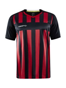 KOSZULKA CRAFT PROGRESS 2.0 STRIPE JERSEY BLACK/BRIGHT RED