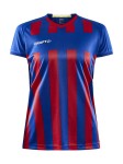 KOSZULKA CRAFT PROGRESS 2.0 STRIPE JERSEY WOMAN CLUB COBOLT/BRIGHT RED