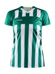 KOSZULKA CRAFT PROGRESS 2.0 STRIPE JERSEY WOMAN TEAM GREEN/WHITE