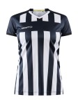 KOSZULKA CRAFT PROGRESS 2.0 STRIPE JERSEY WOMAN BLACK/WHITE