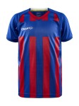 KOSZULKA CRAFT PROGRESS 2.0 STRIPE JERSEY JUNIOR CLUB COBOLT/BRIGHT RED