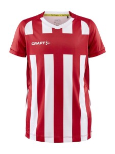 KOSZULKA CRAFT PROGRESS 2.0 STRIPE JERSEY JUNIOR BRIGHT RED/WHITE