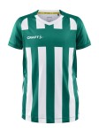 KOSZULKA CRAFT PROGRESS 2.0 STRIPE JERSEY JUNIOR TEAM GREEN/WHITE