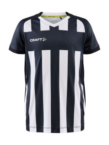 KOSZULKA CRAFT PROGRESS 2.0 STRIPE JERSEY JUNIOR BLACK/WHITE