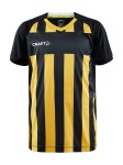 KOSZULKA CRAFT PROGRESS 2.0 STRIPE JERSEY JUNIOR BLACK/SWEDEN YELLOW