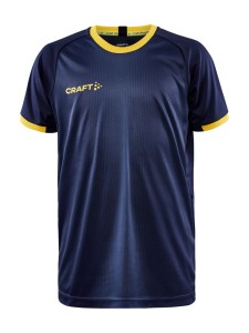 KOSZULKA CRAFT PROGRESS 2.0 GRAPHIC JERSEY JUNIOR NAVY/SWEDEN YELLOW