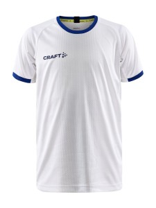 KOSZULKA CRAFT PROGRESS 2.0 GRAPHIC JERSEY JUNIOR WHITE/CLUB COBALT