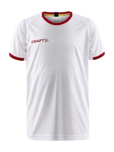 KOSZULKA CRAFT PROGRESS 2.0 GRAPHIC JERSEY JUNIOR WHITE/BRIGHT RED