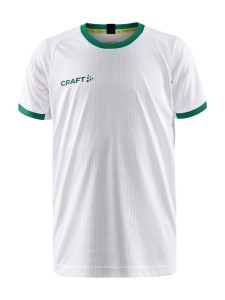 KOSZULKA CRAFT PROGRESS 2.0 GRAPHIC JERSEY JUNIOR WHITE/TEAM GREEN