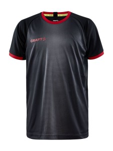 KOSZULKA CRAFT PROGRESS 2.0 GRAPHIC JERSEY JUNIOR BLACK/BRIGHT RED